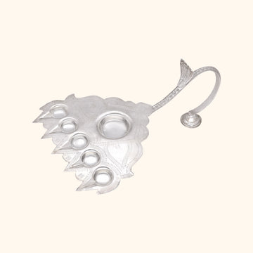 925 Silver Serenity Graceful Pancharti for Ritual Offerings